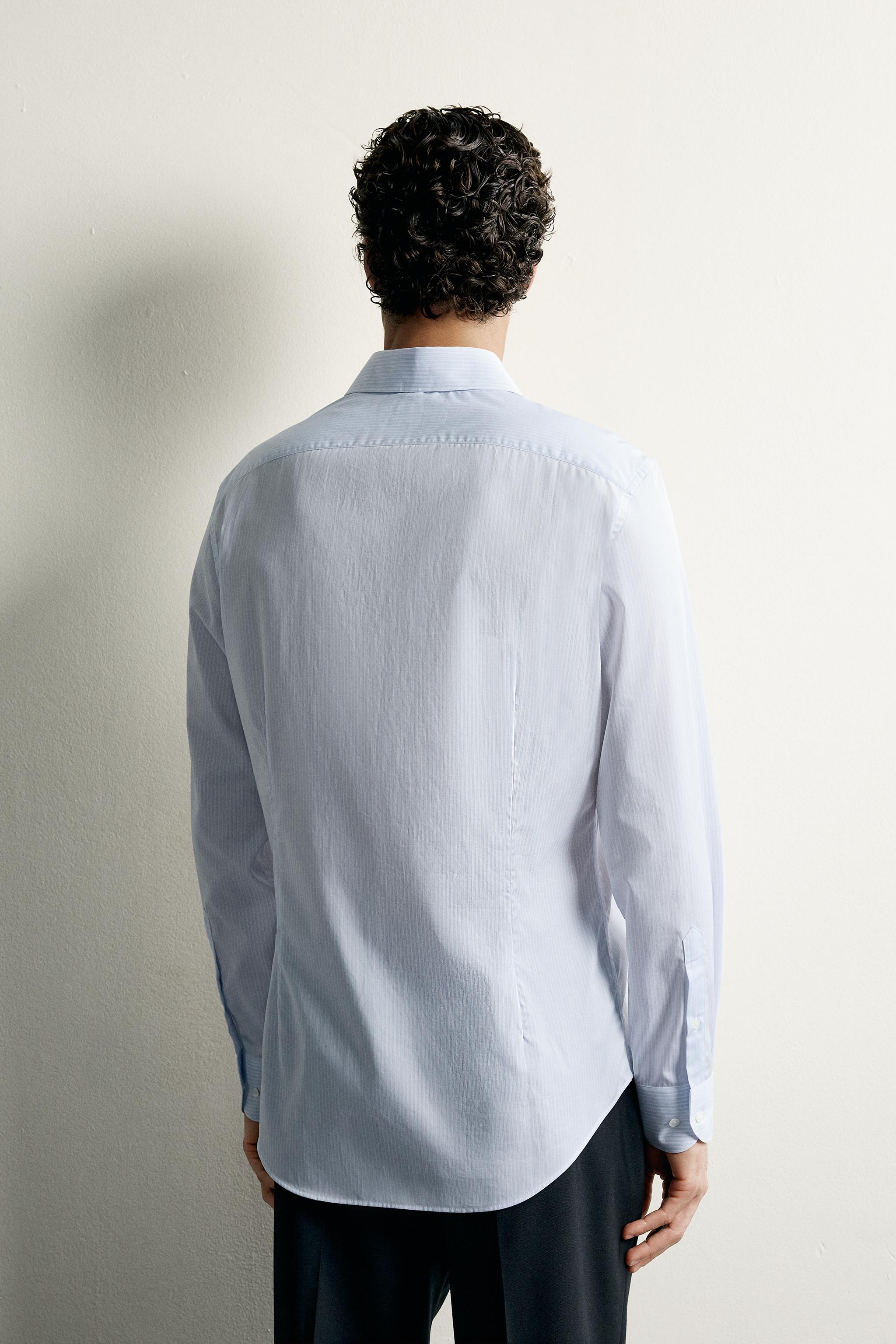 CHEMISE COUPE SLIM À RAYURES